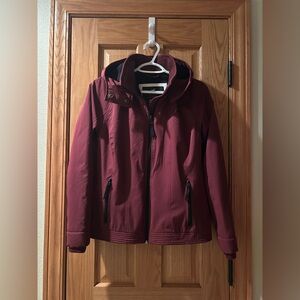Hollister All-Weather Collection Stretch Burgundy Jacket. Size S